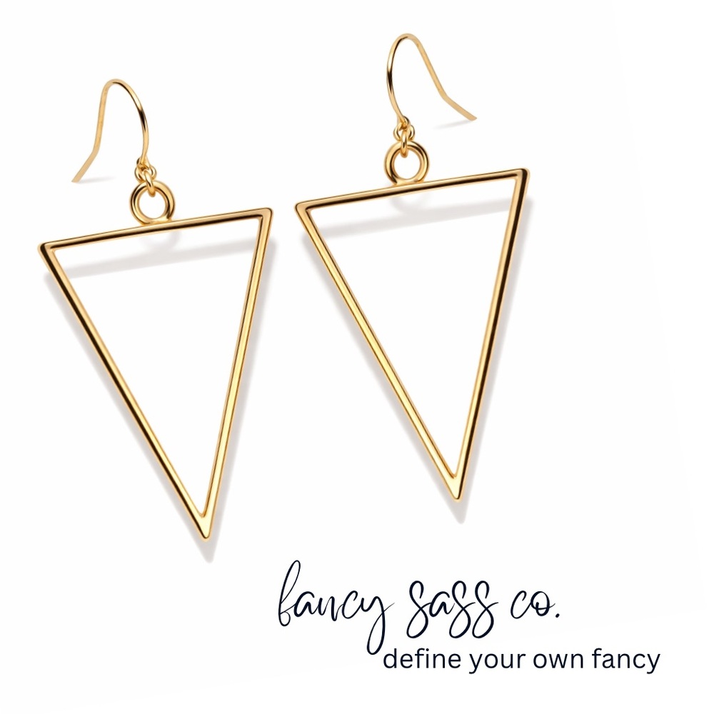 The Seraphina Gold Geometric Earrings